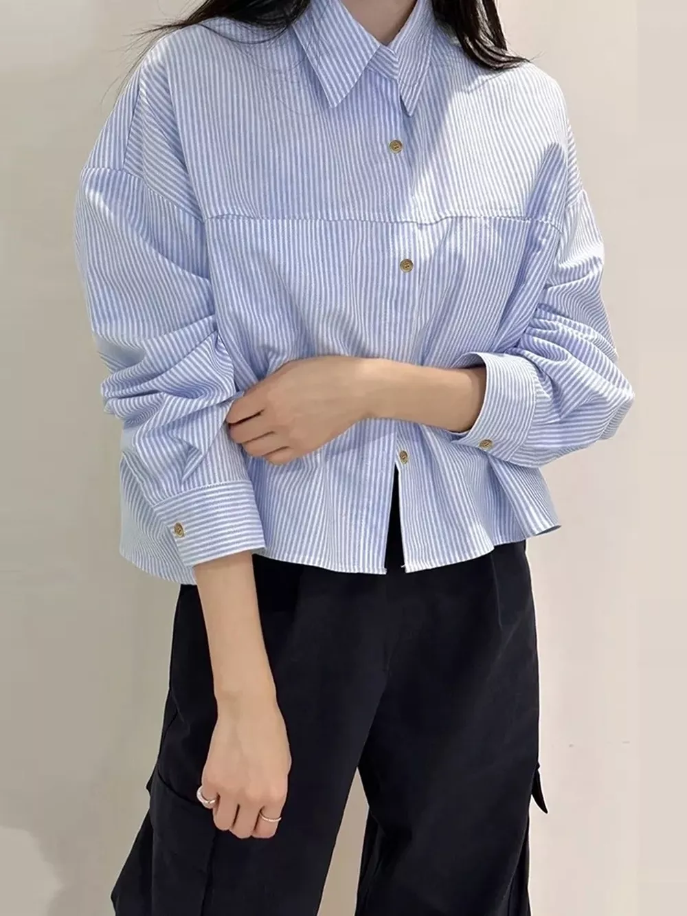Striped Button-Down Shirt, image 4