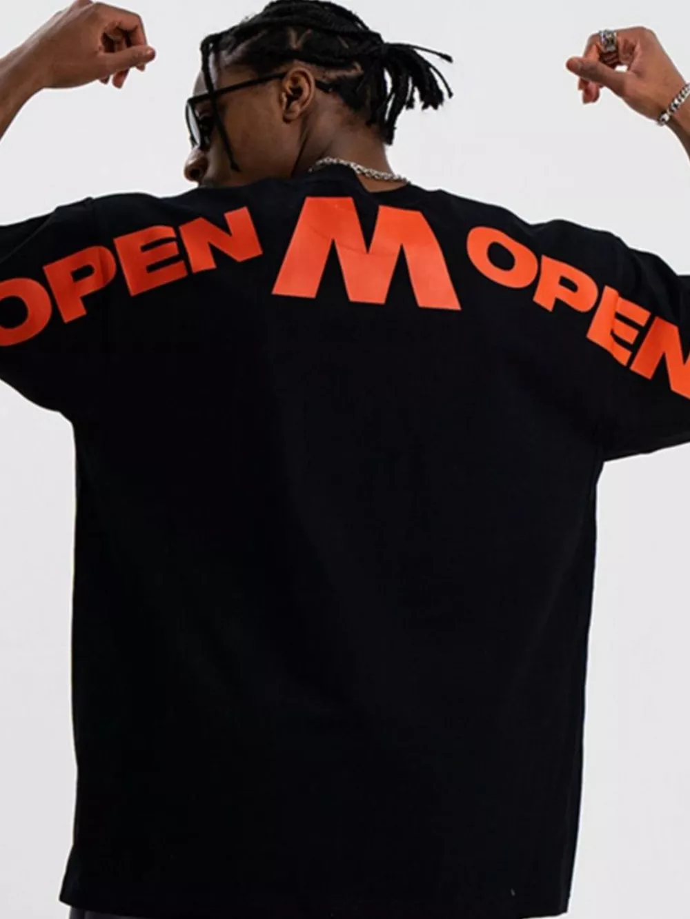 Men's Letter M Round Neck T-Shirt, image 5
