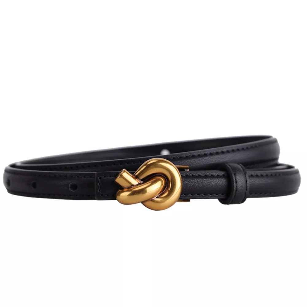 Knot Buckle Skinny Belt, image 5