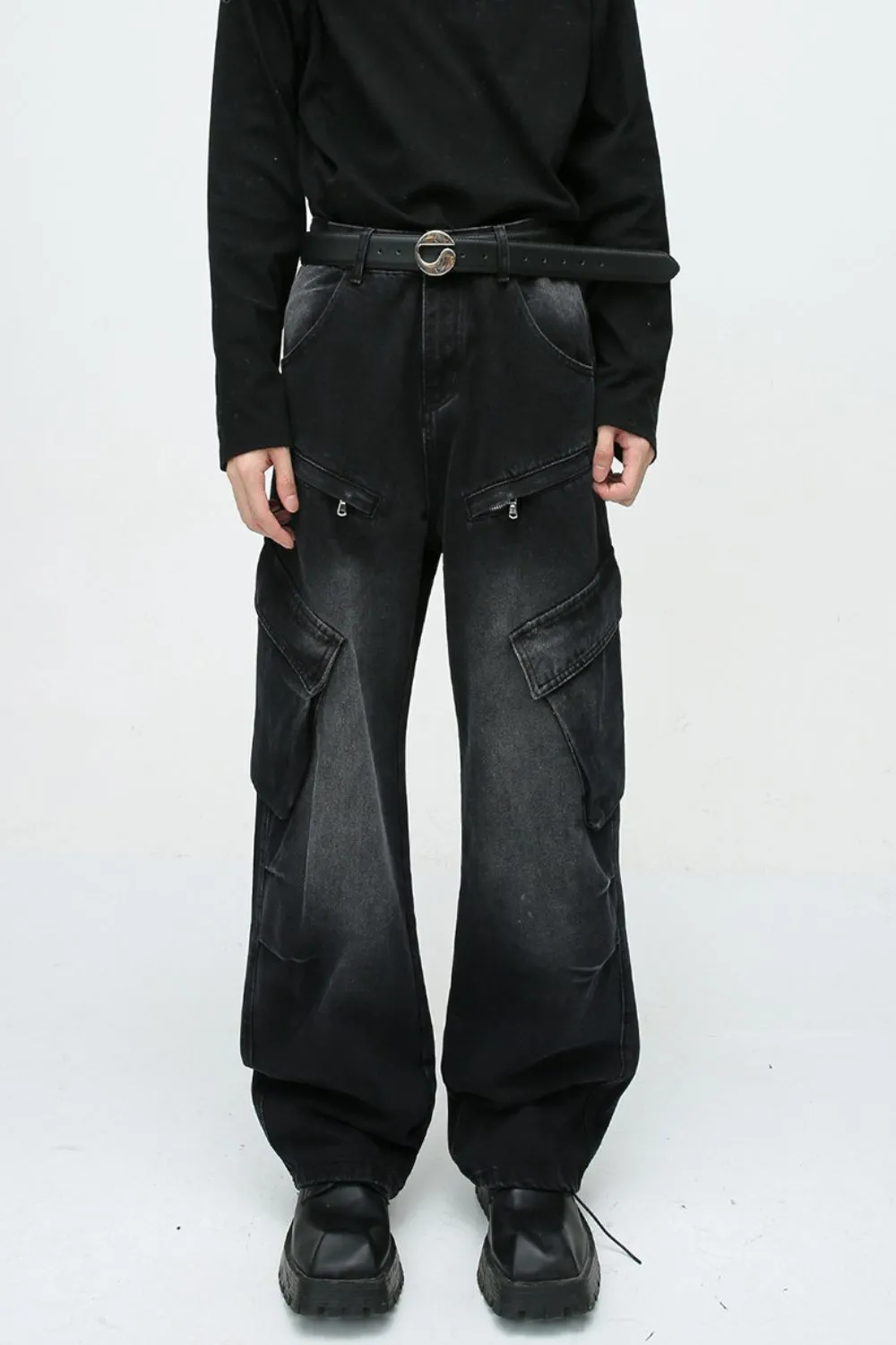 Baggy Jeans with Cargo Pockets, image 2
