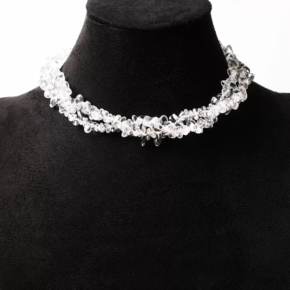 Irregular Glass Choker Necklace, image 5