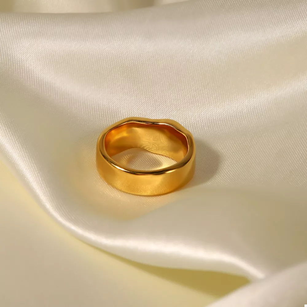 18K Gold-Plated Pearl Ring, image 3