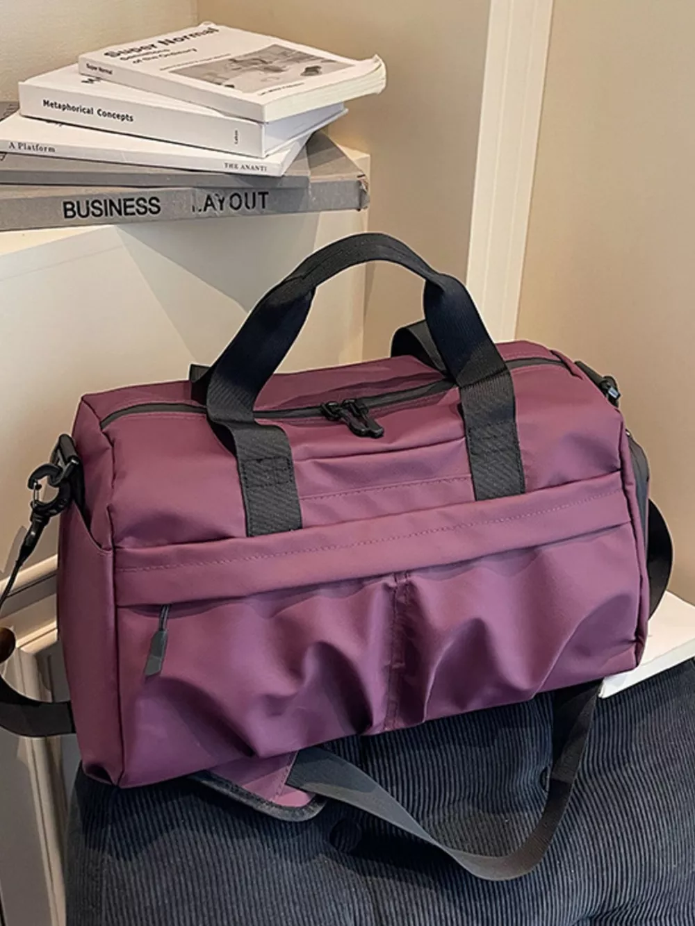 Oxford Cloth Travel Duffel Bag, image 8