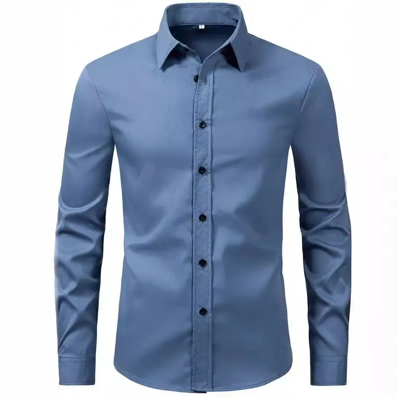 Men's Plus Size Button Up Long Sleeve Shirt, image 7