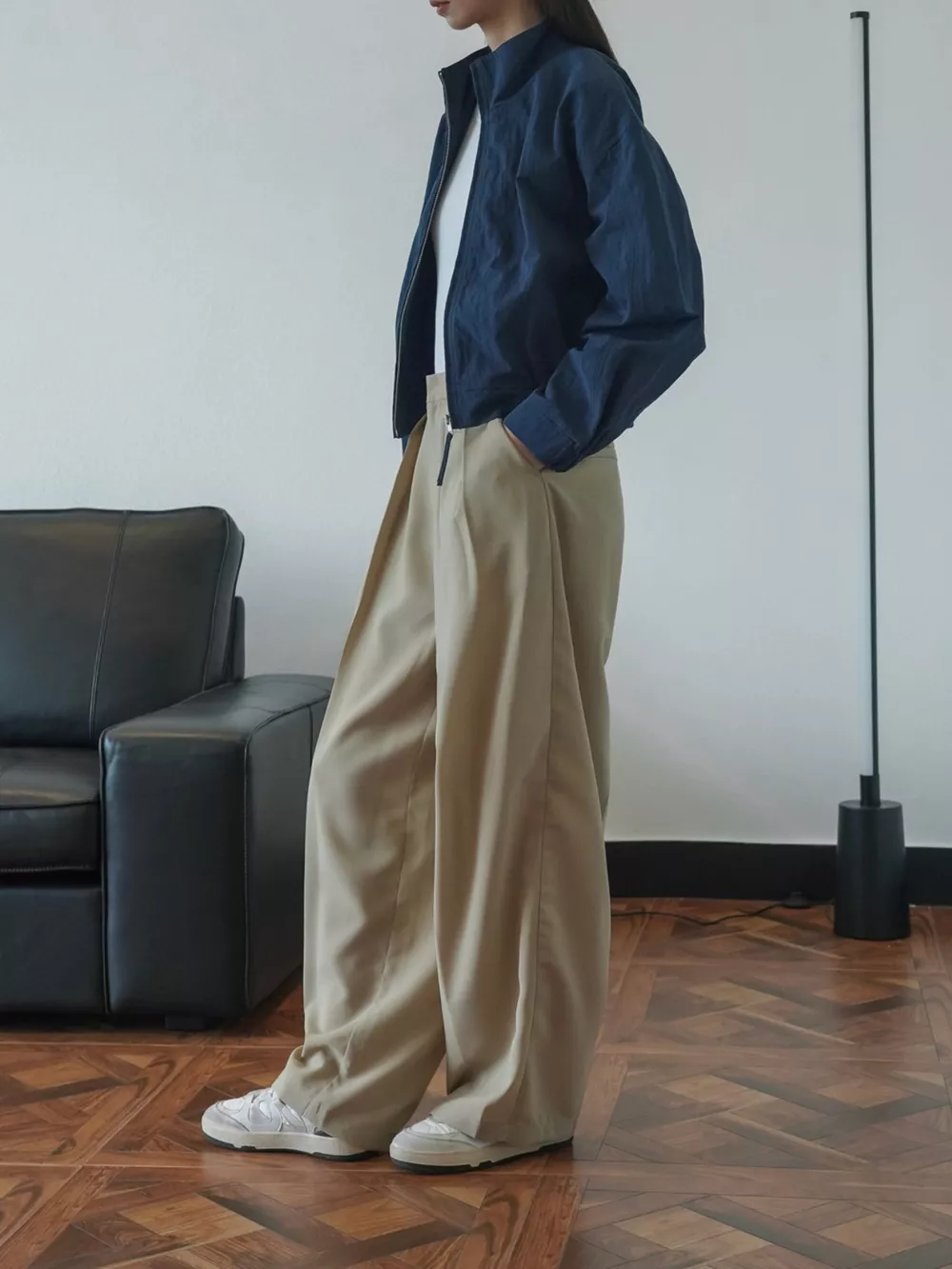 High-Waisted Pleated Wide-Leg Pants, image 34