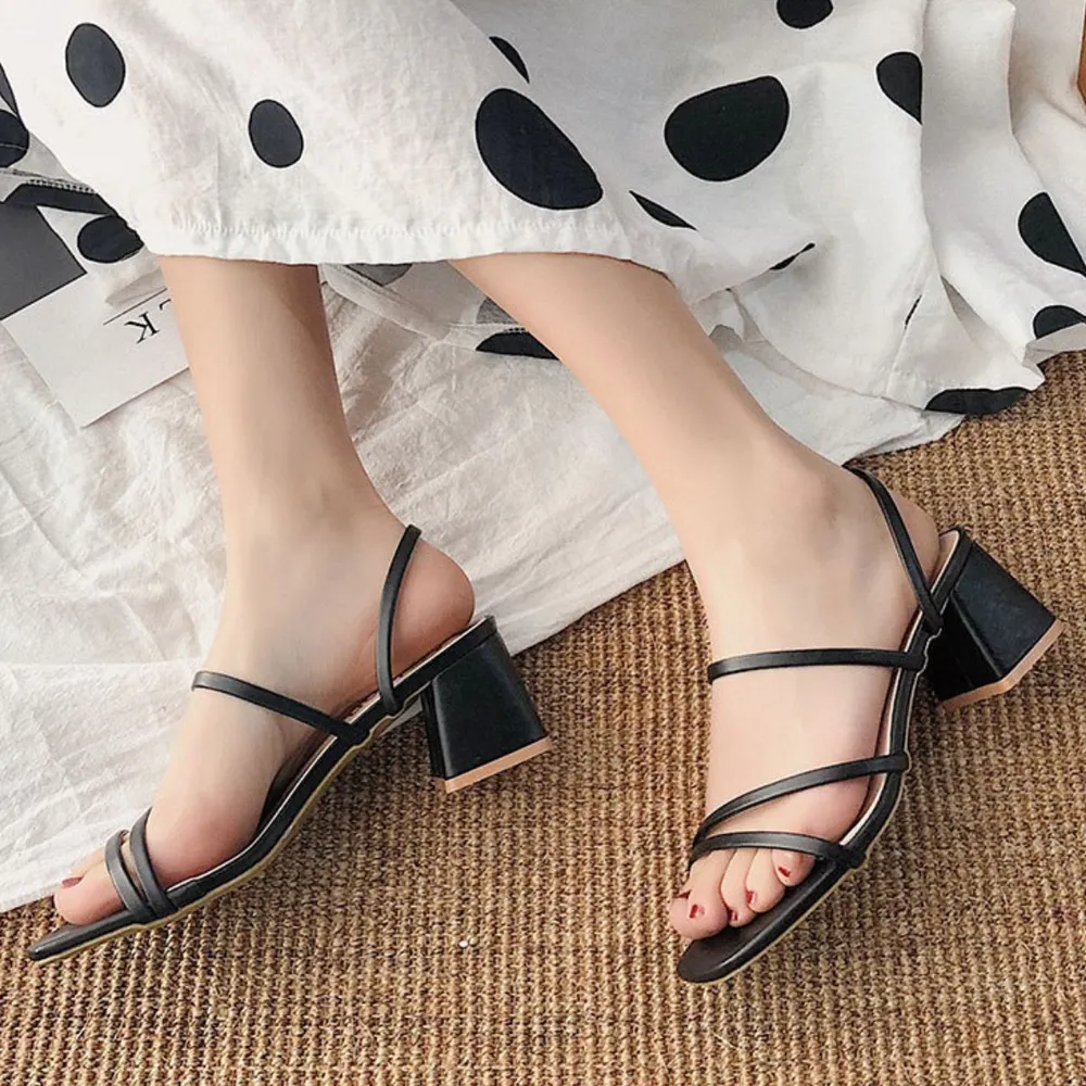 Open Toe Block Heels Sandals, image 5