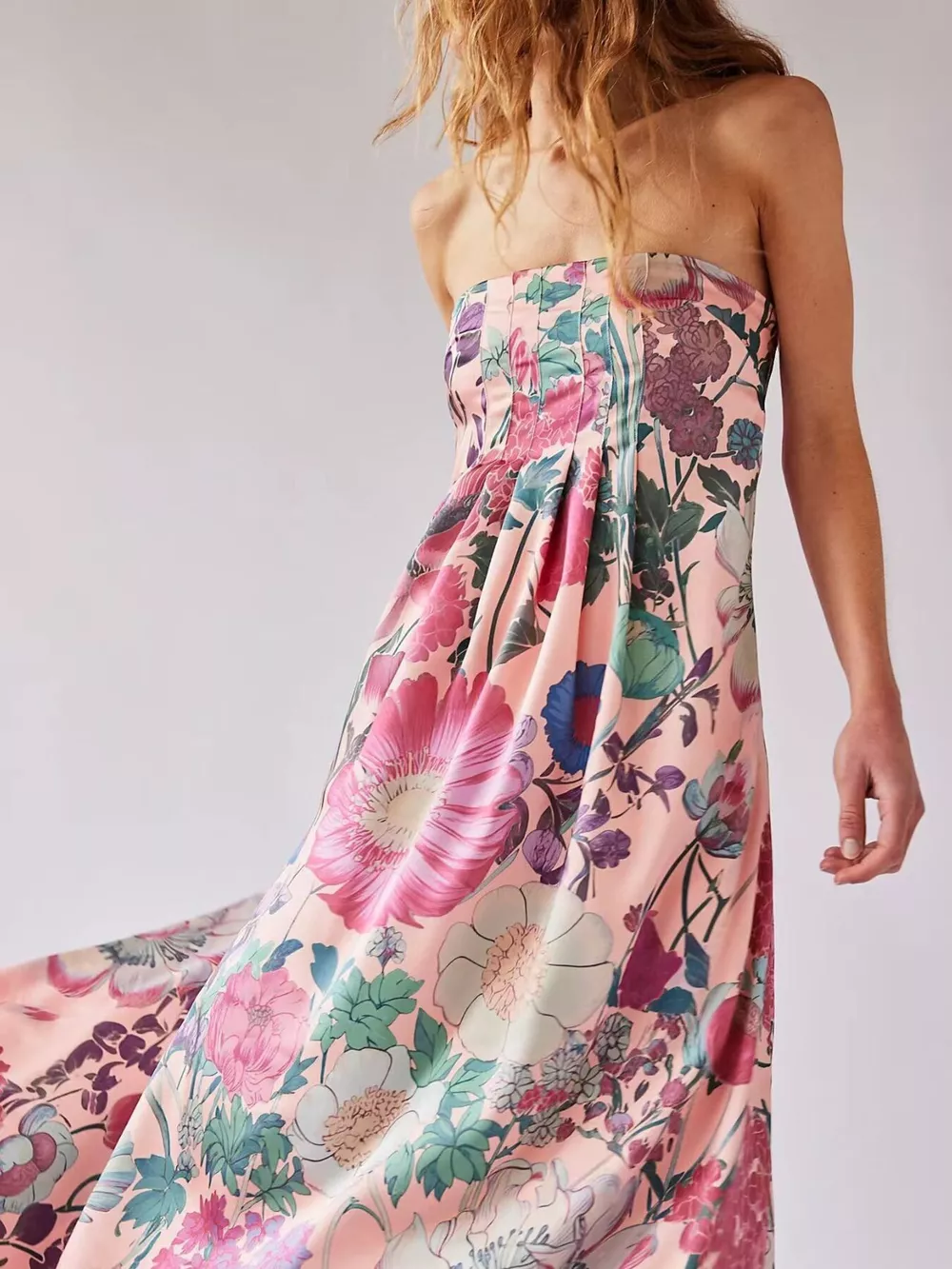 Floral Print Sleeveless Maxi Dress, image 12