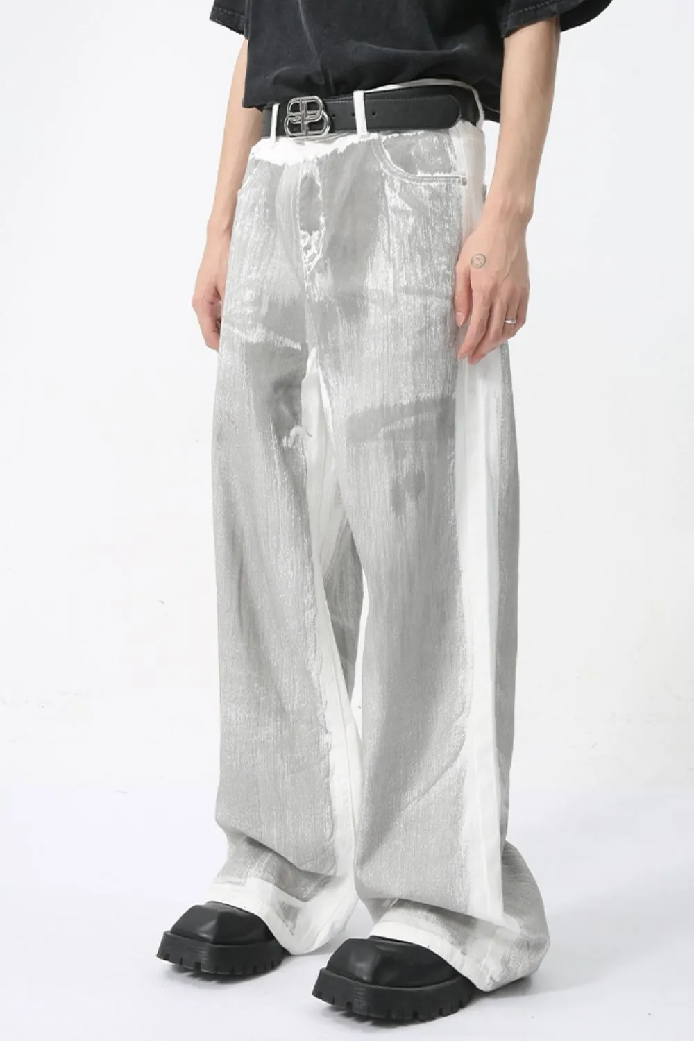 Wide Leg Jeans with Pockets, image 4