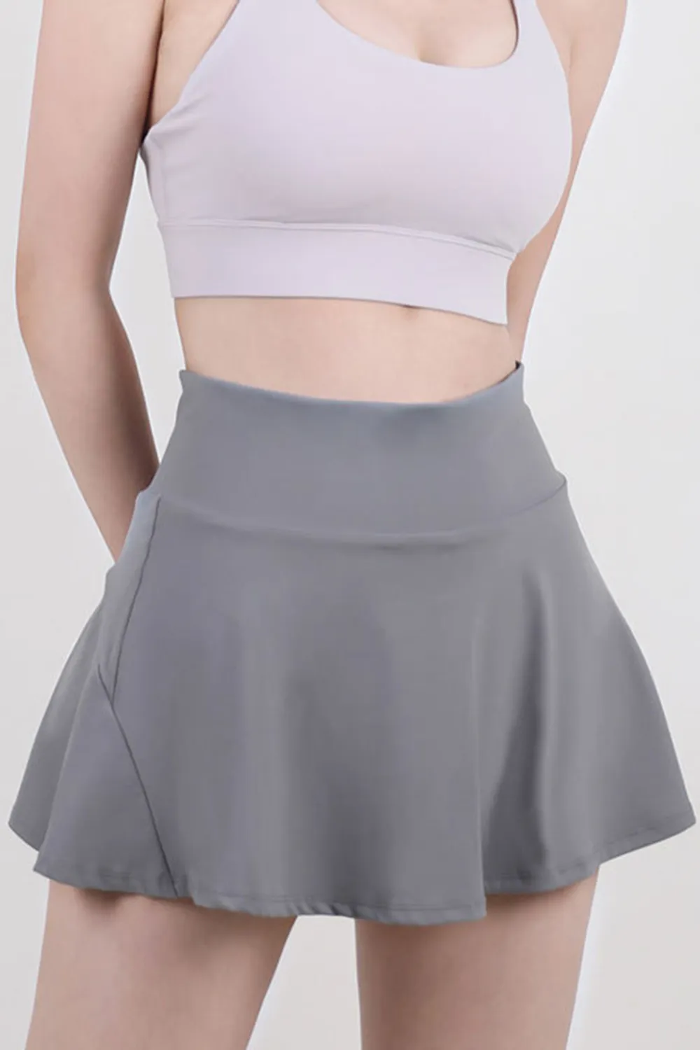 High Waist Pleated Active Skirt, image 9
