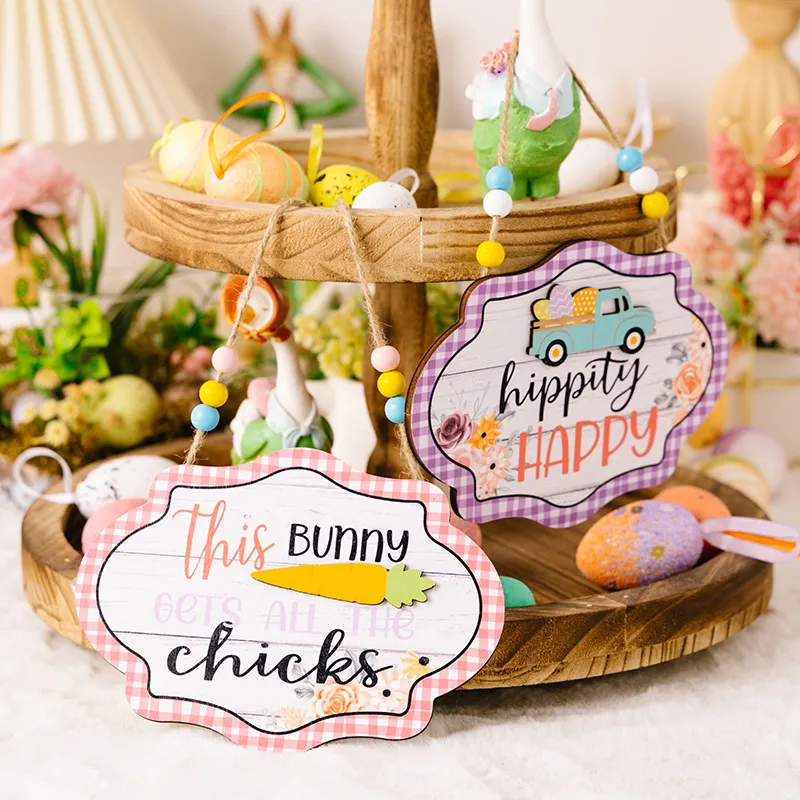 Easter Wooden Bead Hanging Widget, image 3