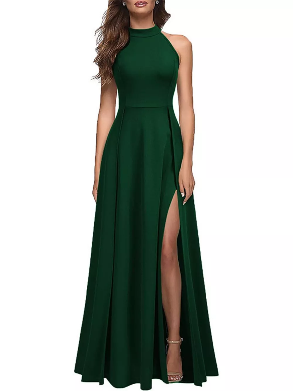 Sleeveless Slit Maxi Dress, image 4