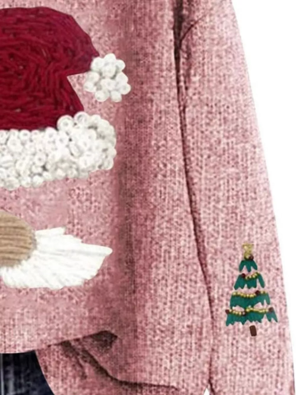 Christmas Graphic Dropped Shoulder Sweater, image 8