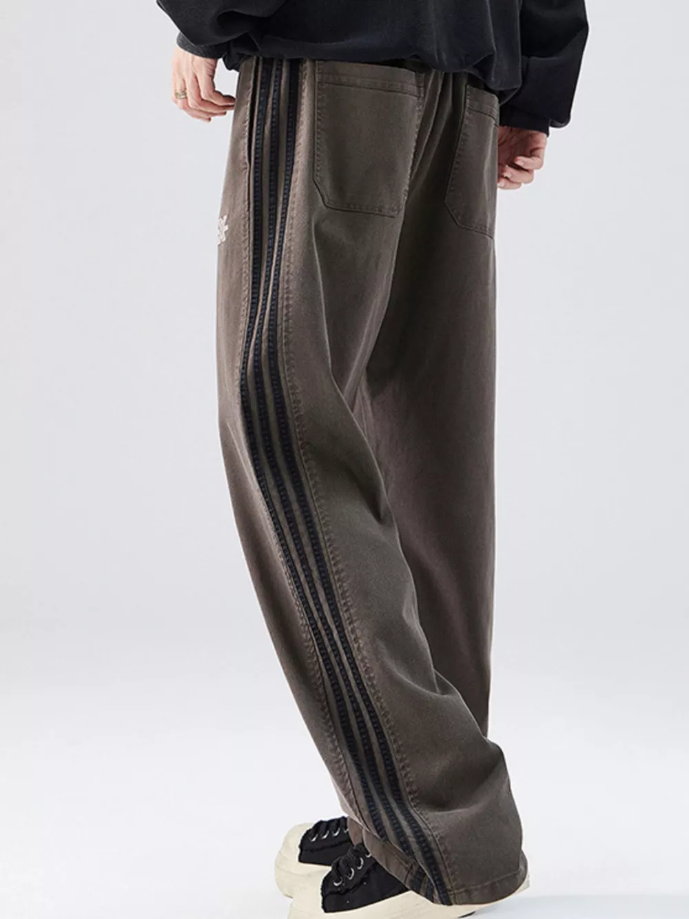 Men's Full Size Casual Loose Fit Drawstring Pants Plus Size, image 2