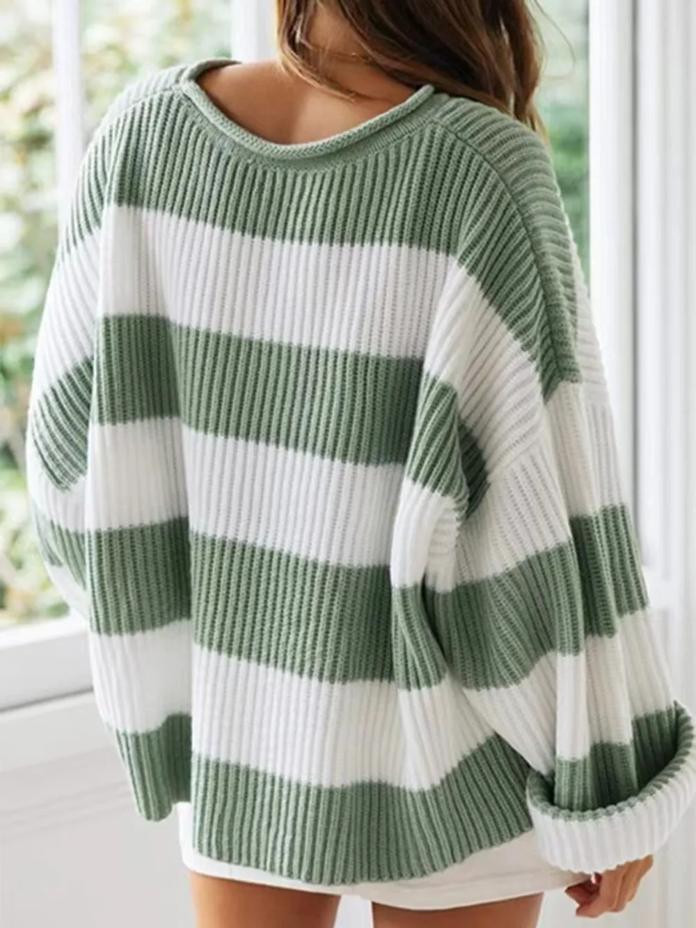 Round Neck Long Sleeve Sweater, image 7
