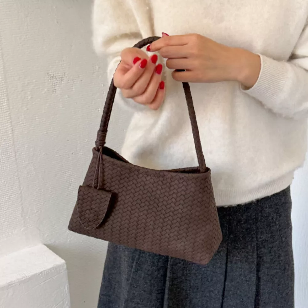 Woven Texture Shoulder Bag, image 2