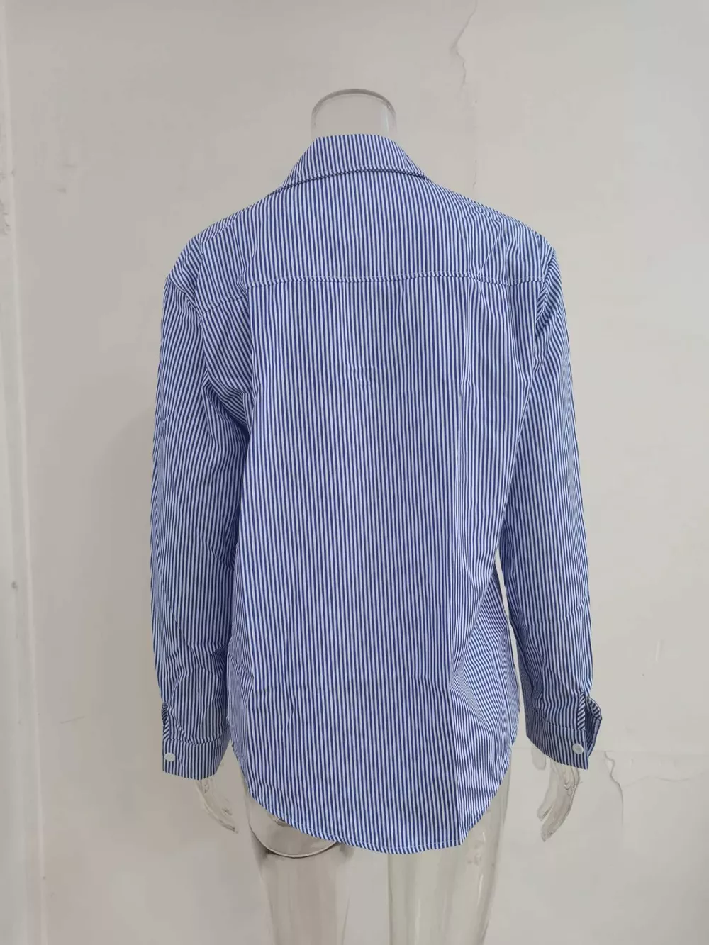 Striped Button-Down Relaxed Fit Shirt, image 4