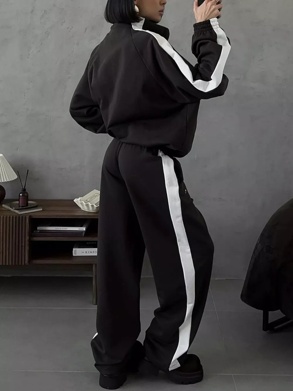 Zip Up Long Sleeve Outerwear and Pants Set, image 16