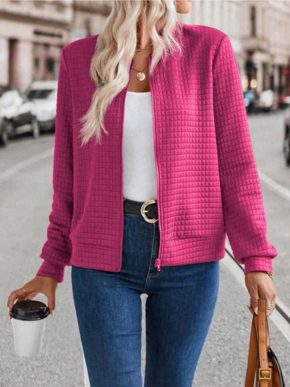 Zip Up Long Sleeve Jacket, image 13