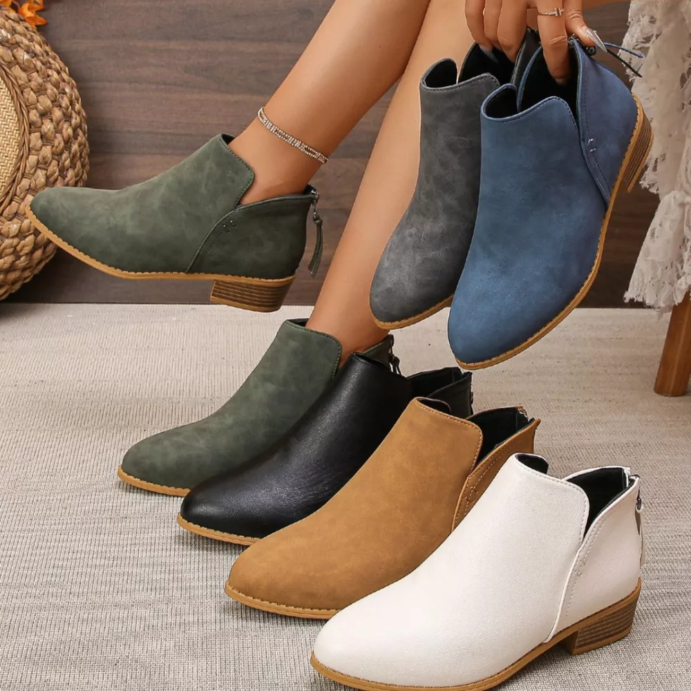 Point Toe Block Heels Boots, image 17