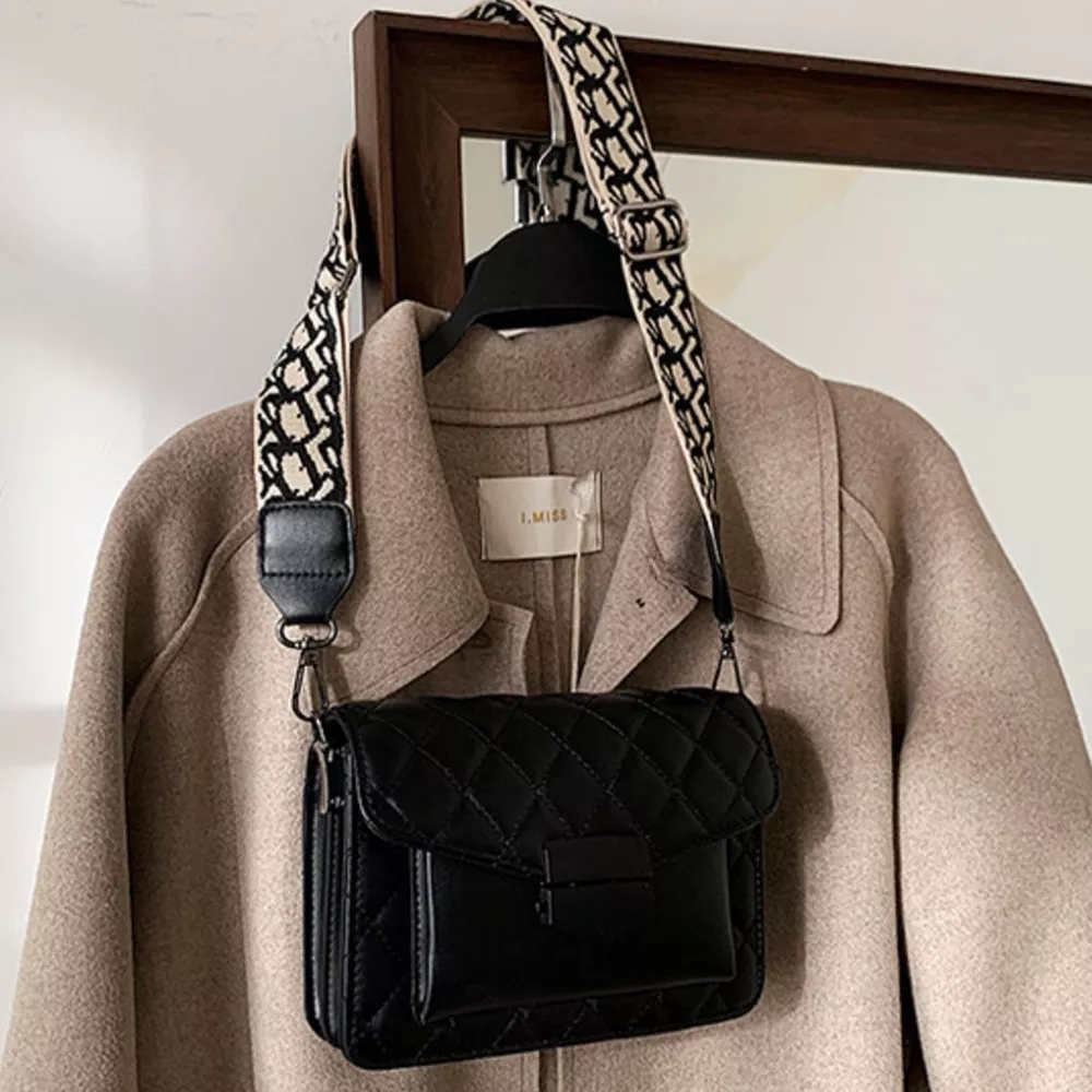 Quilted Leather Flap Crossbody Bag, image 2