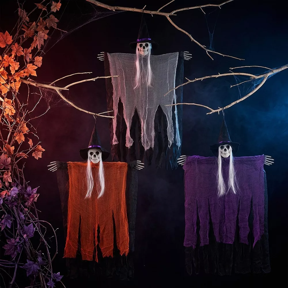 Halloween Skeleton Hanging Ghost Hanging Decorative Ornament, image 3