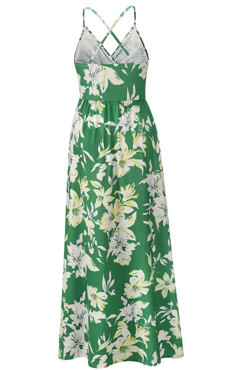 Crisscross Printed Surplice Cami Dress, image 13