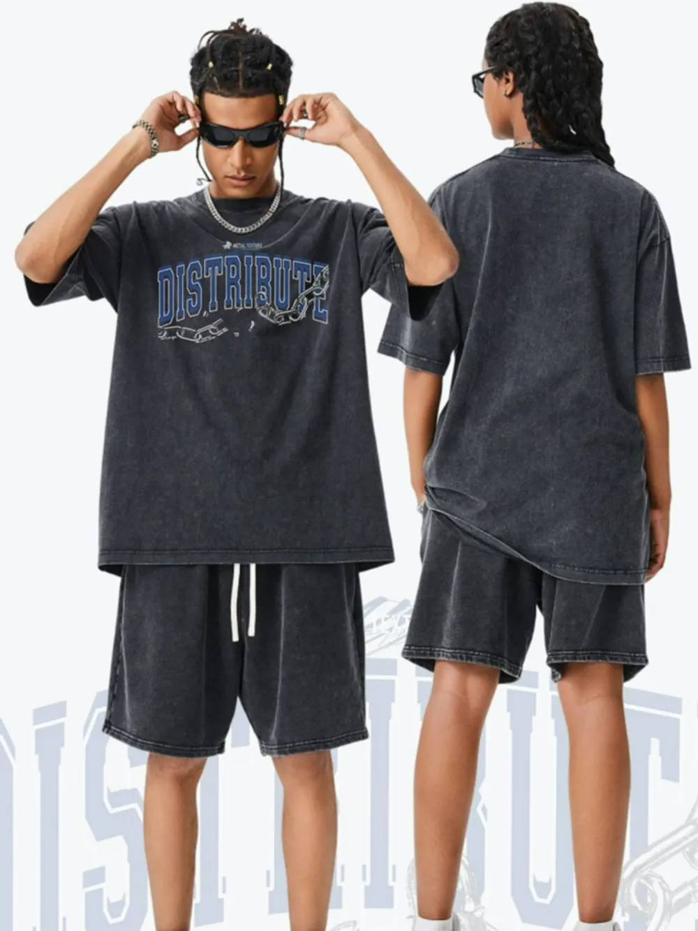 Men's Letter Graphic Round Neck Short Sleeve T-Shirt, image 4