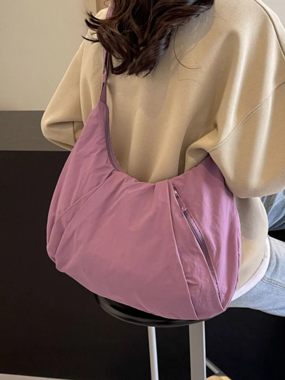 Casual Lightweight Nylon Crossbody Bag, image 7