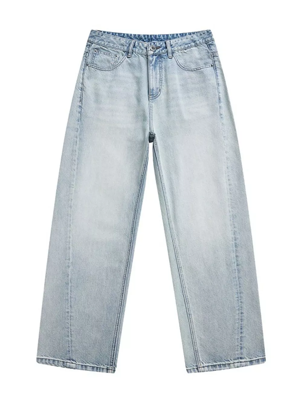Men's Wash Straight Leg Jeans, image 7