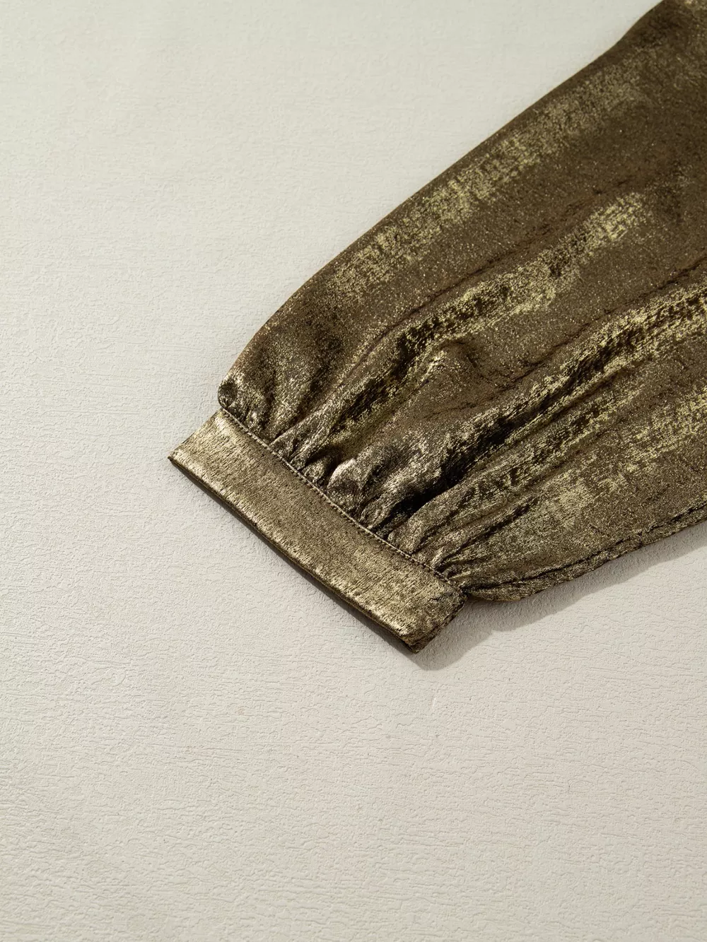 Notched 3/4 Sleeve Blouse, image 6