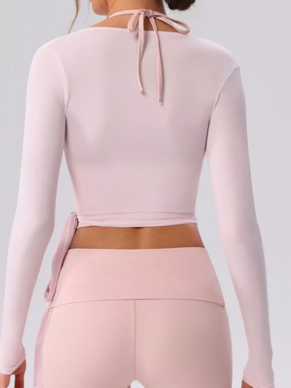 Halter Neck Cami and Flare Leggings Active Set, image 8