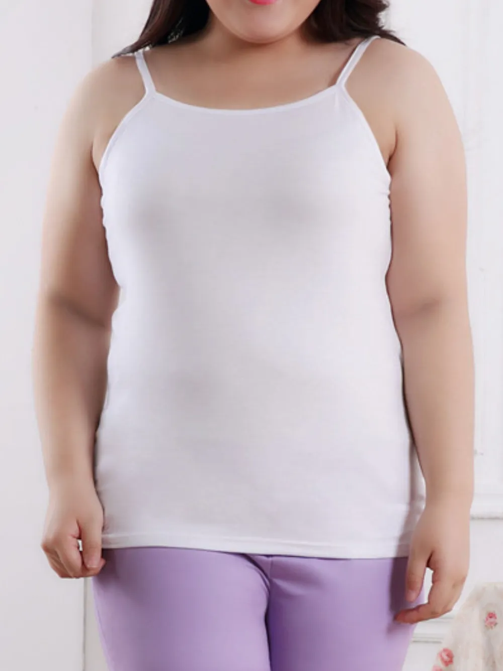 Solid Color Scoop Neck Tank Top, image 13