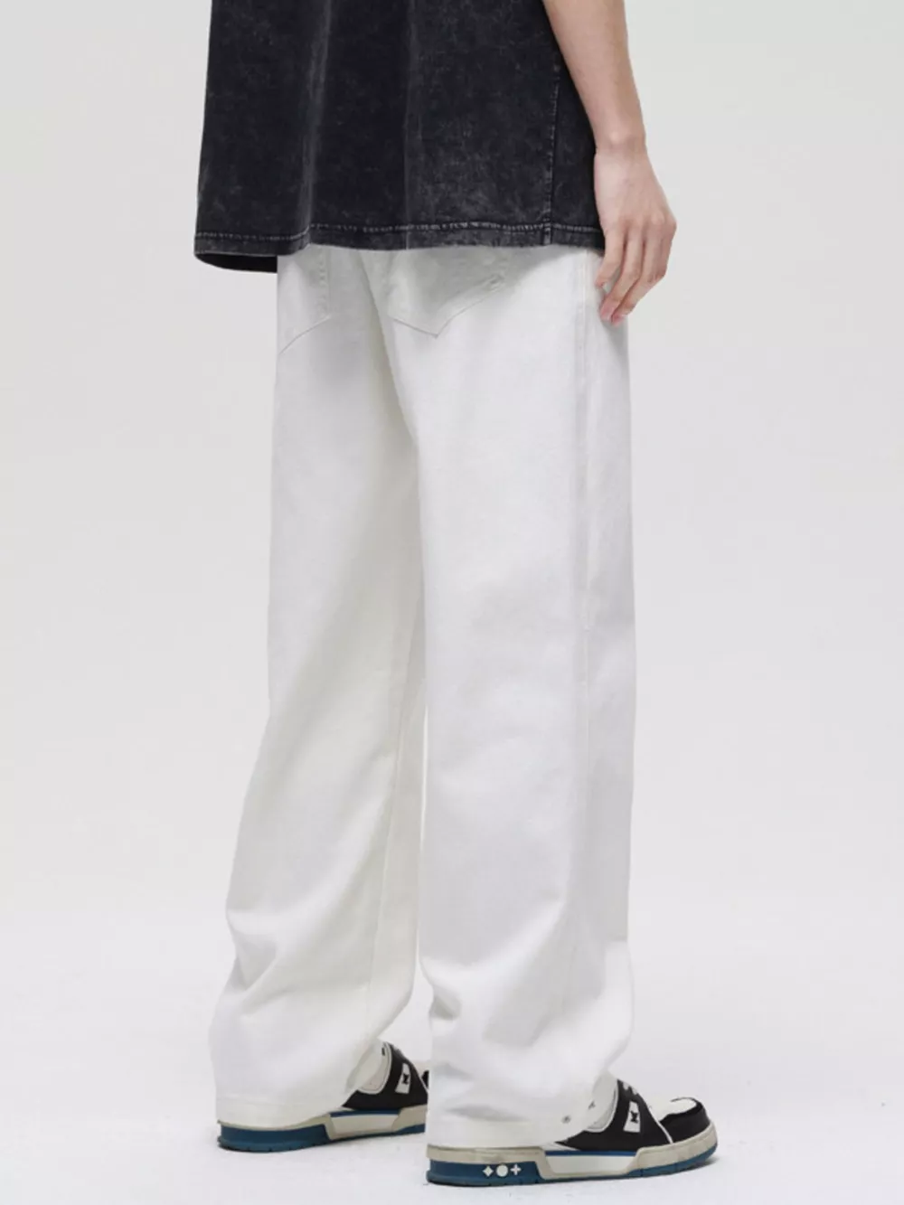 Men's Full Size Washed Wide Leg Jeans Plus Size, image 6
