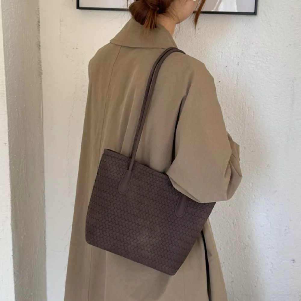 Woven Texture Shoulder Bag