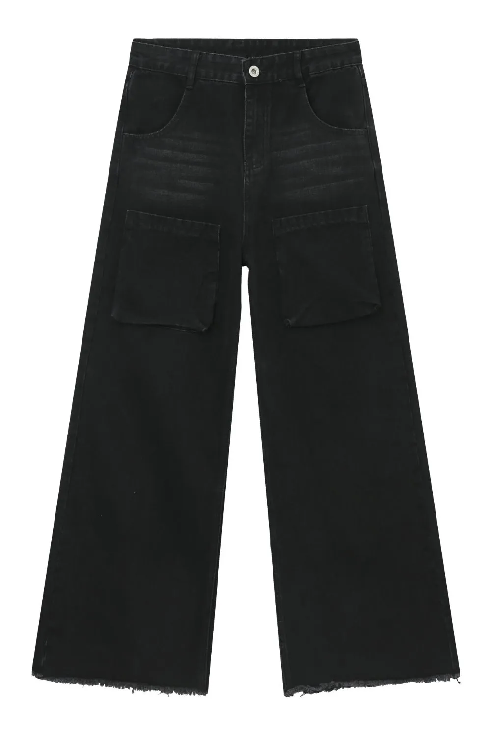Men's Wide Leg Jeans with Pockets, image 5
