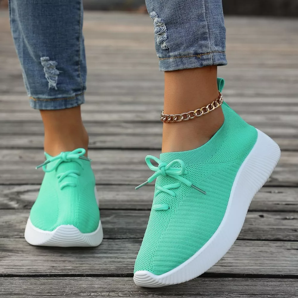 Round Toe Lace Up Sneakers, image 11