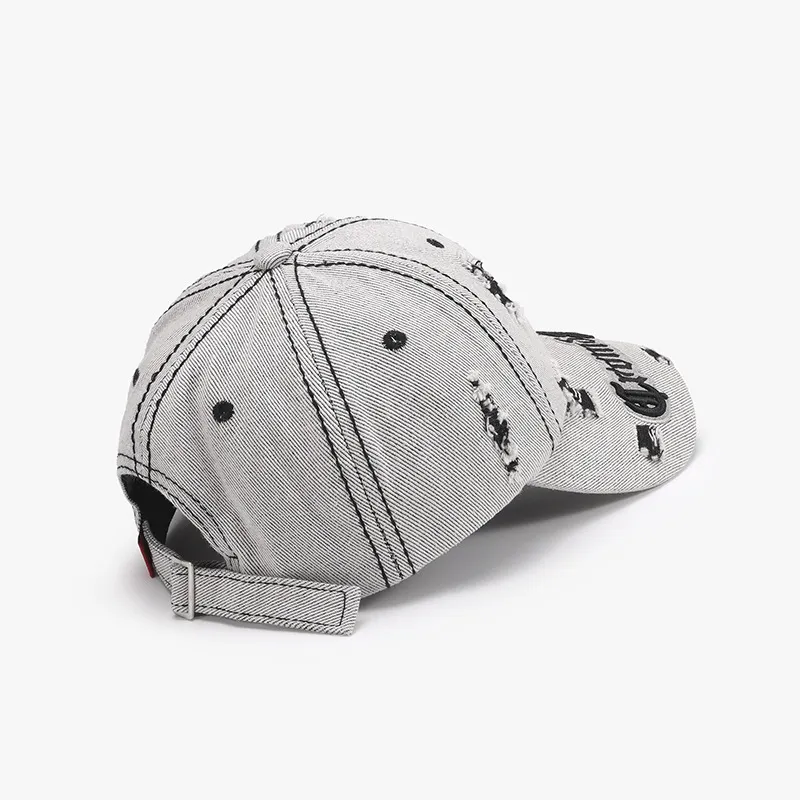 Distressed Letter Embroidered Baseball Cap, image 6