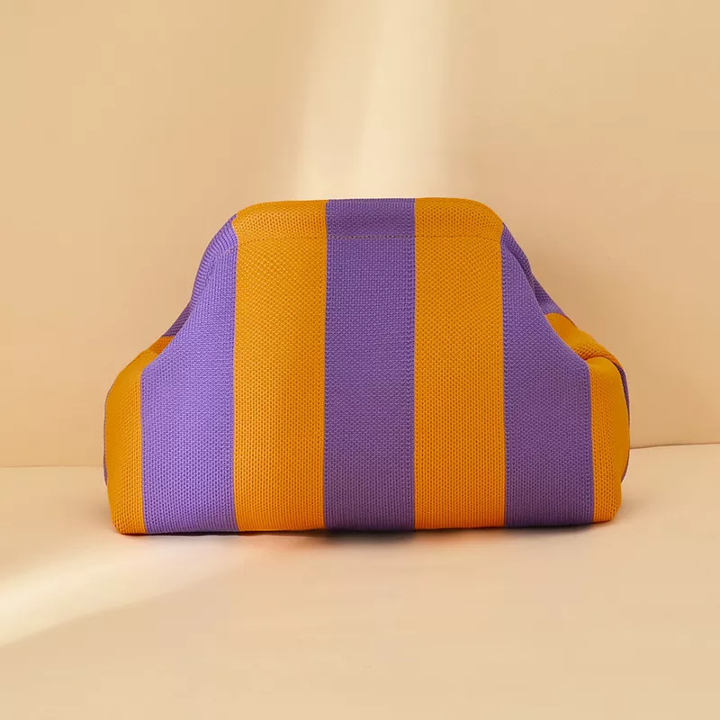 Striped Portable Clutch, image 4