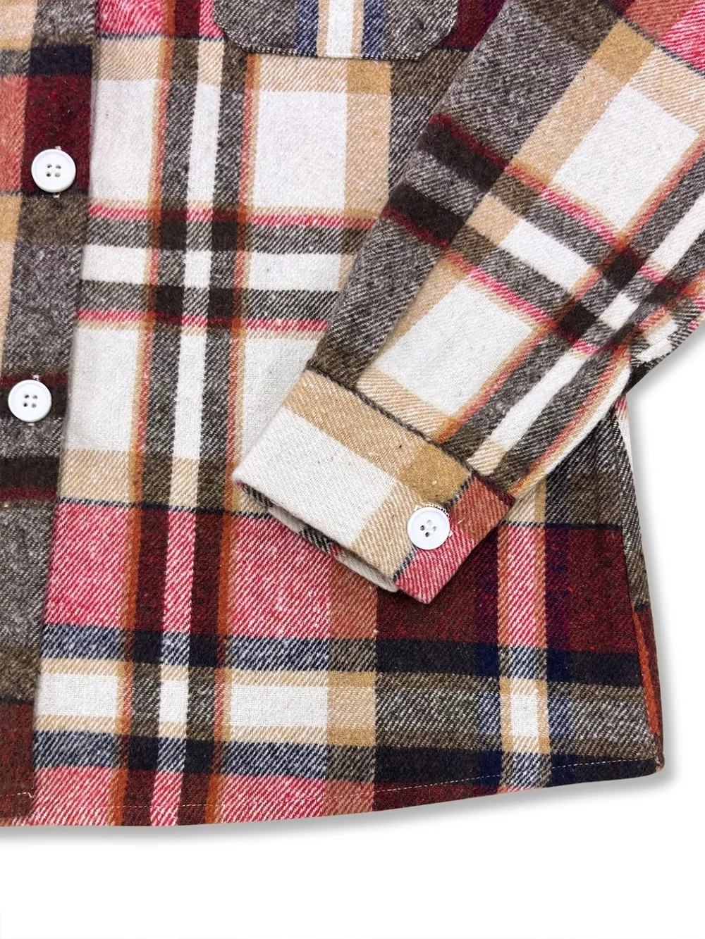 Casual Plaid Button-Down Shacket, image 4
