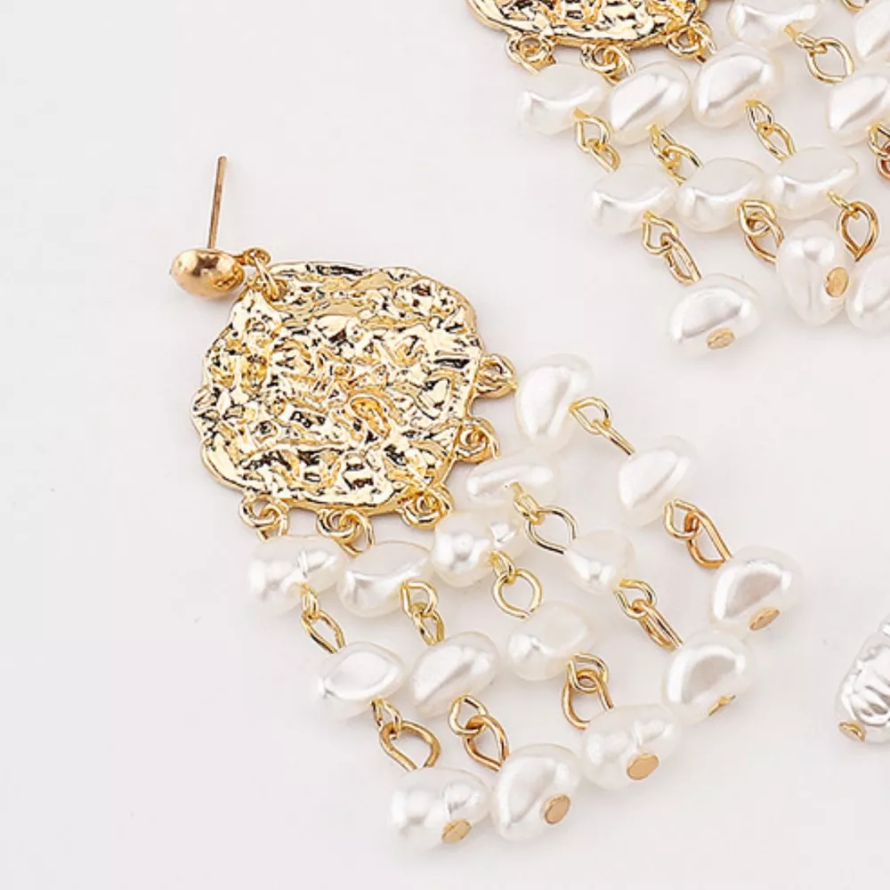 18K Gold-Plated Dangle Earrings, image 2