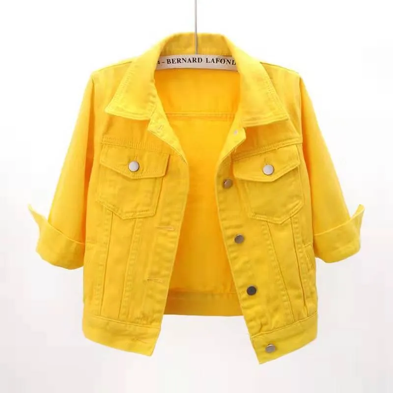 Full Size Cropped Denim Jacket Plus Size, image 13