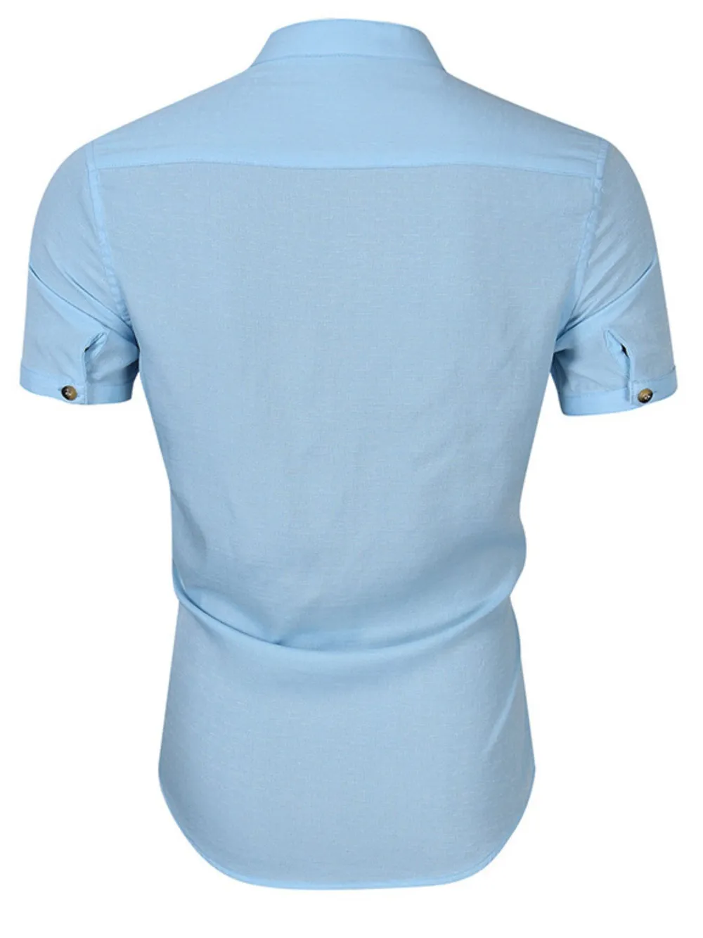 Men's Collar Neck Short Sleeve Polo Shirt, image 4