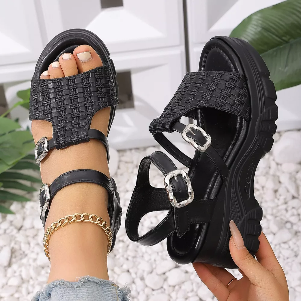 Open Toe Wedge Sandals, image 10