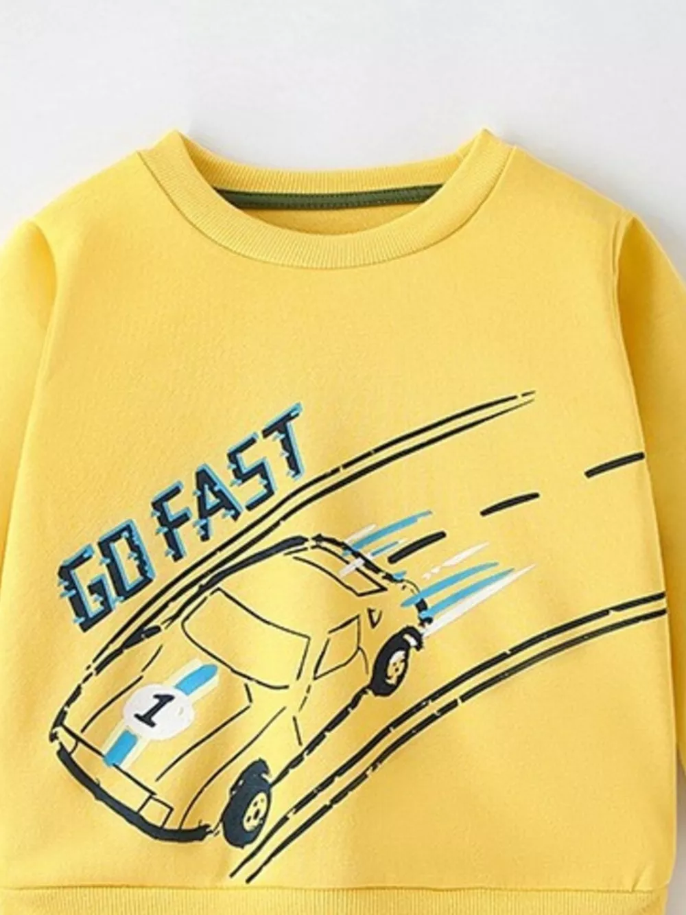 Children's Colorful Car Crew Neck Sweatshirt, image 4