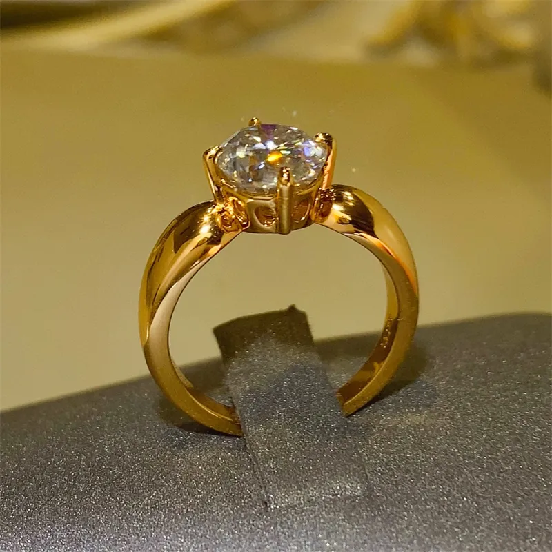 2 Carat Moissanite 925 Sterling Silver Ring, image 5