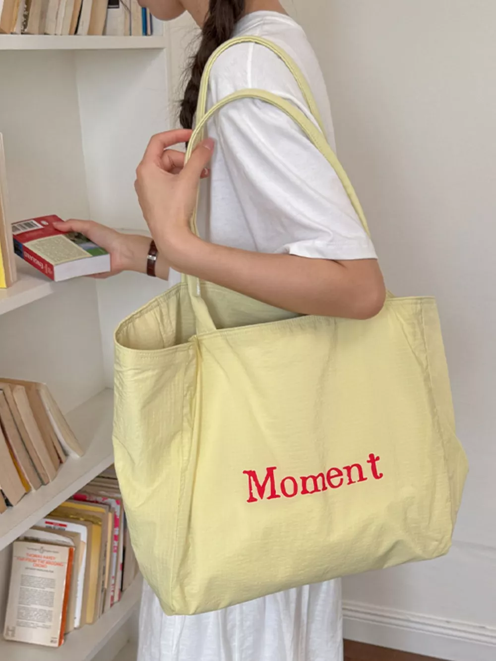 Letter Canvas Tote Bag, image 10