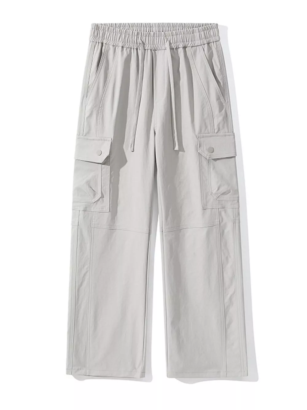 Men's Full Size Drawstring Cargo Wide Leg Pants Plus Size, image 14
