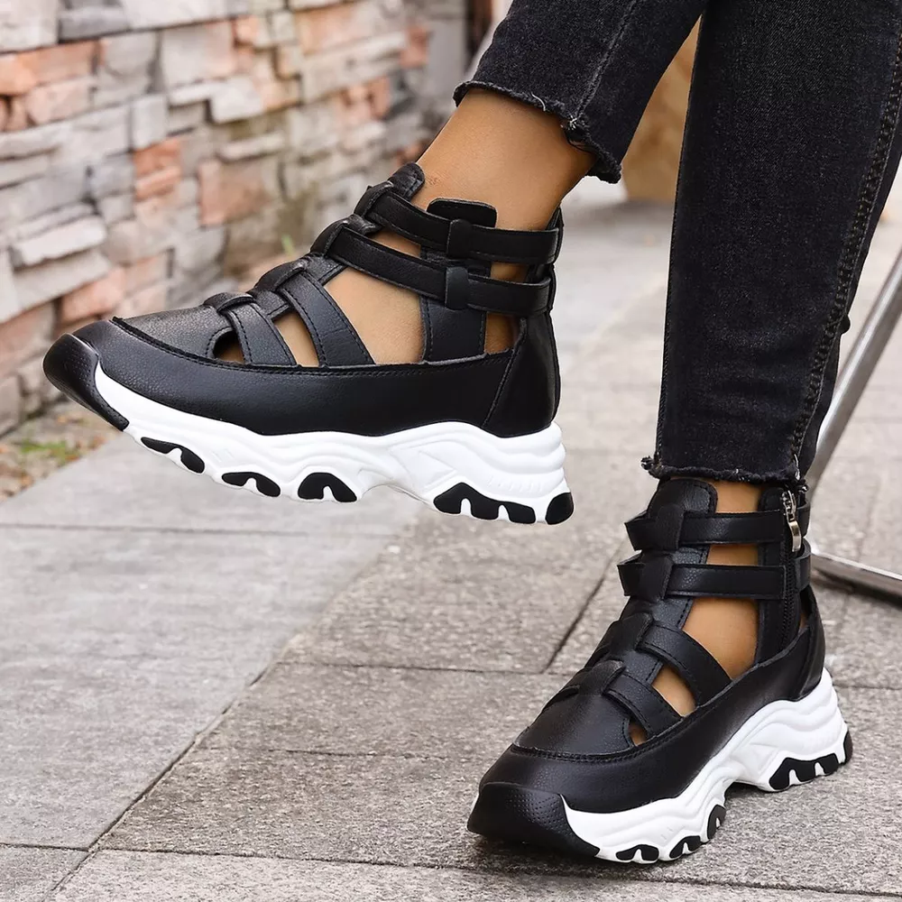 Cutout Platform Sneakers, image 4