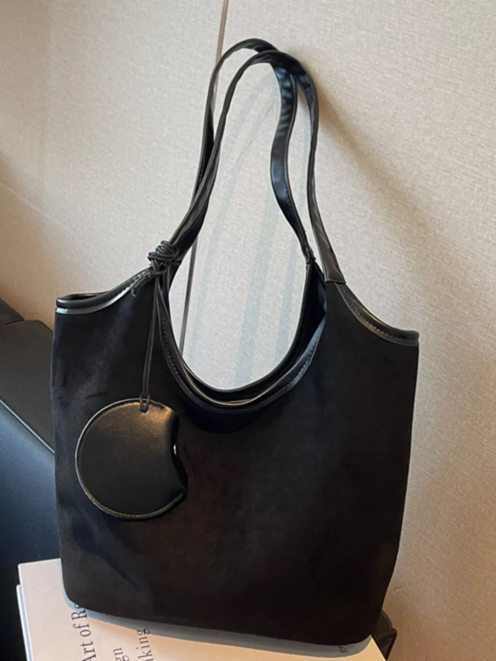 Suede Texture Shoulder Bag, image 3