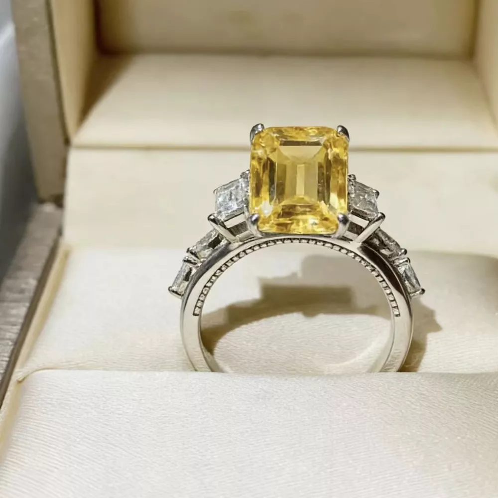 5 Carat Moissanite 925 Sterling Silver Ring, image 5